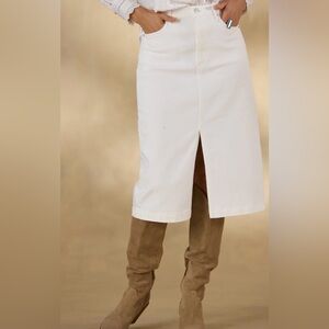 Sundance Cream Pencil Skirt